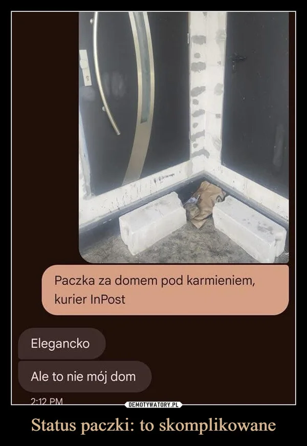 
    Status paczki: to skomplikowane