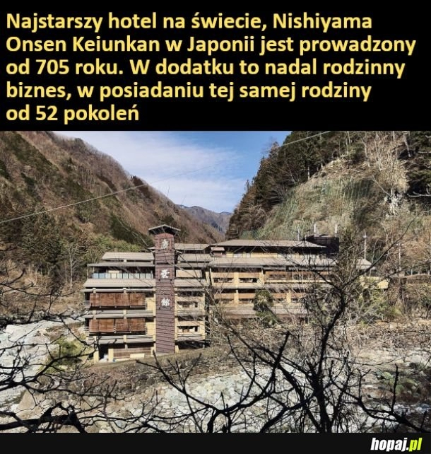 
    Najstarszy hotel na świecie