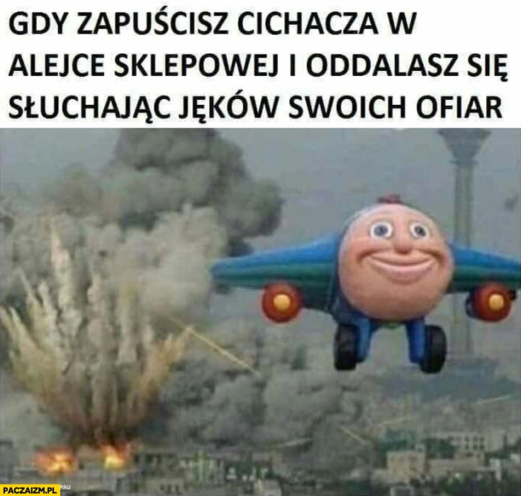 
    Gdy zapuścisz cichacza w alejce sklepowej i oddalasz się słuchając jęków swoich ofiar bombardowanie