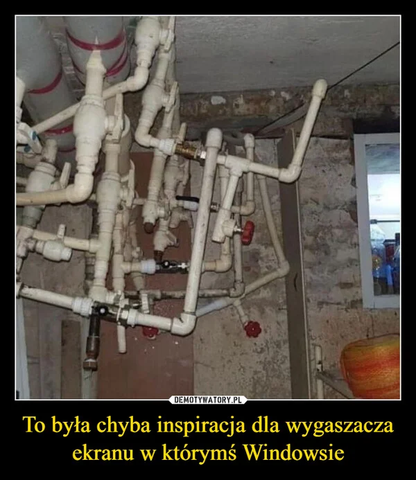 
    To była chyba inspiracja dla wygaszacza ekranu w którymś Windowsie