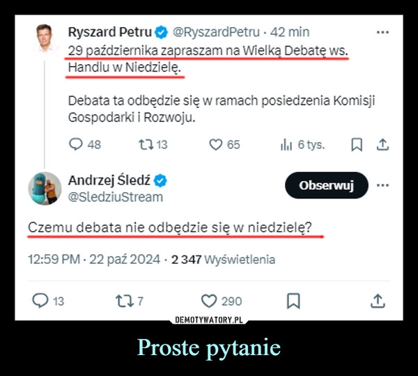 
    Proste pytanie