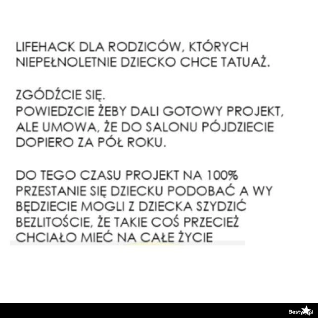 
    Lifehack dla rodziców 