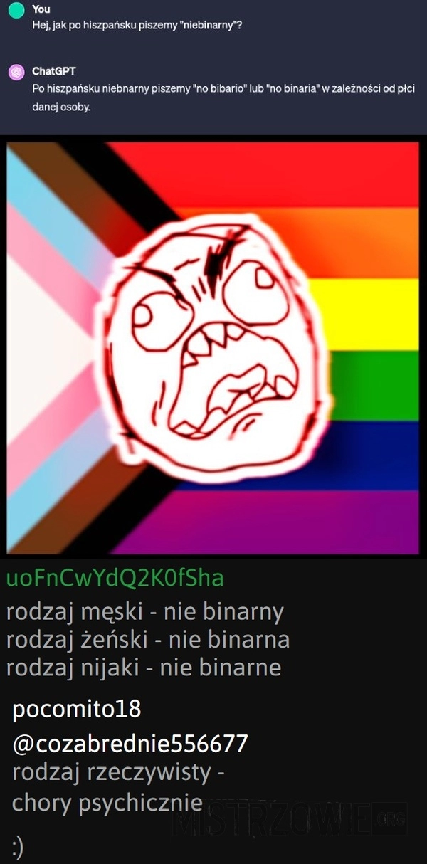 
    Niebinarna 'osoba lgbt'