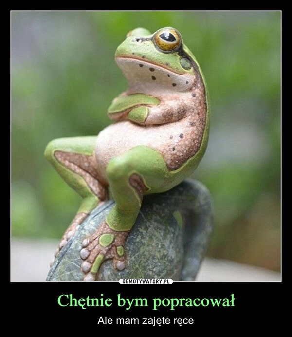 
    Chętnie bym popracował