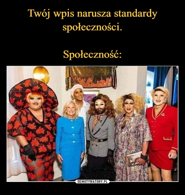 
    Twój wpis narusza standardy społeczności.
 
Społeczność: