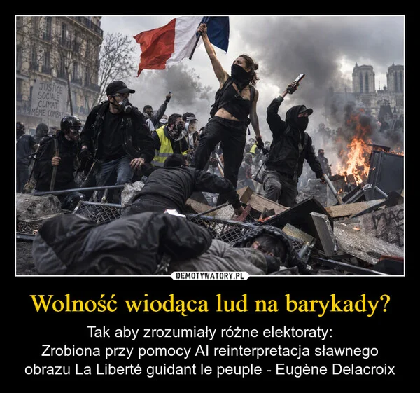 
    Wolność wiodąca lud na barykady?