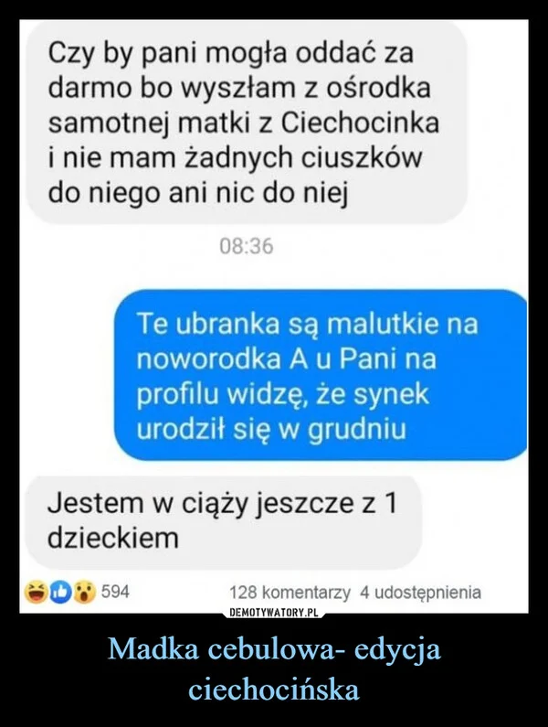 
    Madka cebulowa- edycja ciechocińska