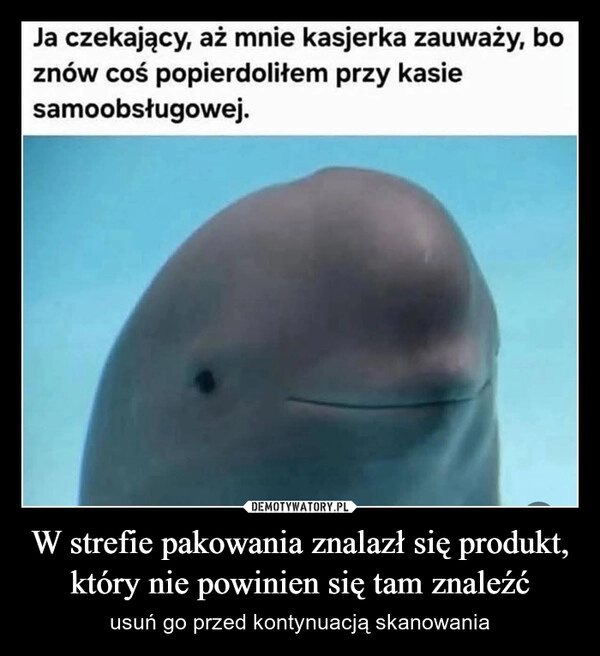 
    W strefie pakowania znalazł się produkt, który nie powinien się tam znaleźć
