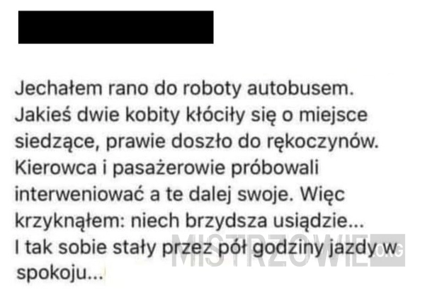 
    Kłótnia w autobusie