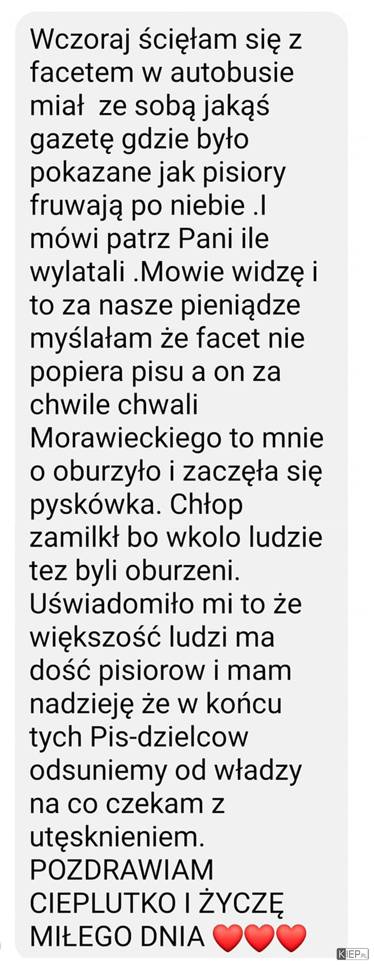 
    PISior w autobusie musiał odpuścić 