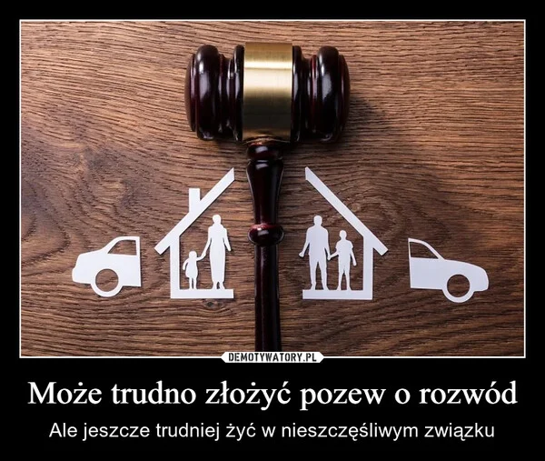 Może trudno złożyć pozew o rozwód