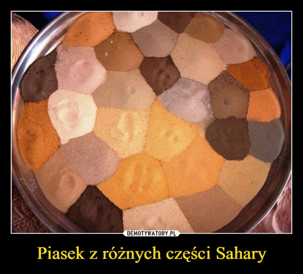 Piasek z różnych części Sahary