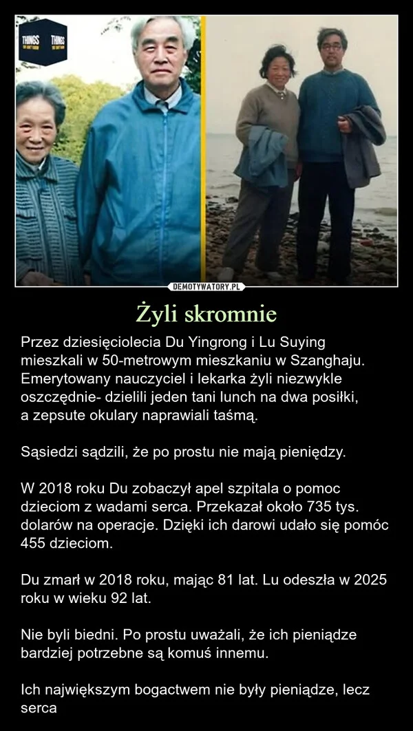 
    Żyli skromnie