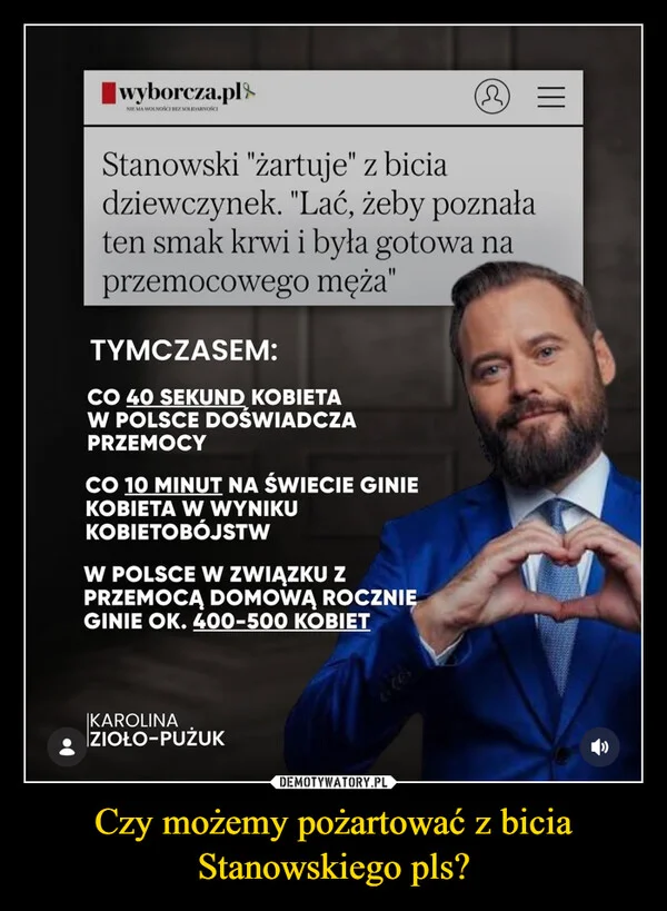 
    Czy możemy pożartować z bicia Stanowskiego pls?
