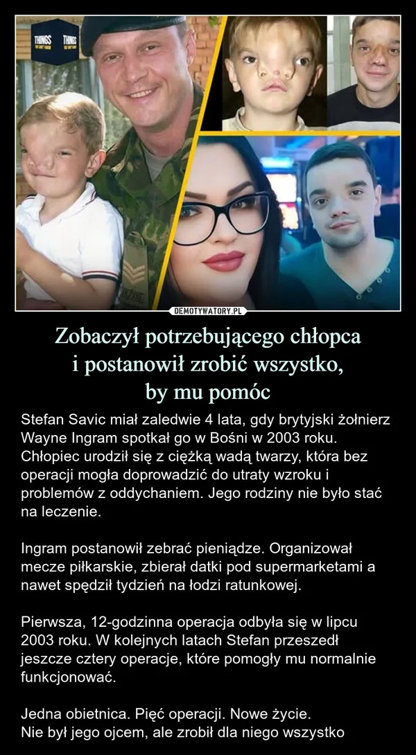 
    Zobaczył potrzebującego chłopca i postanowił zrobić wszystko, by mu pomóc