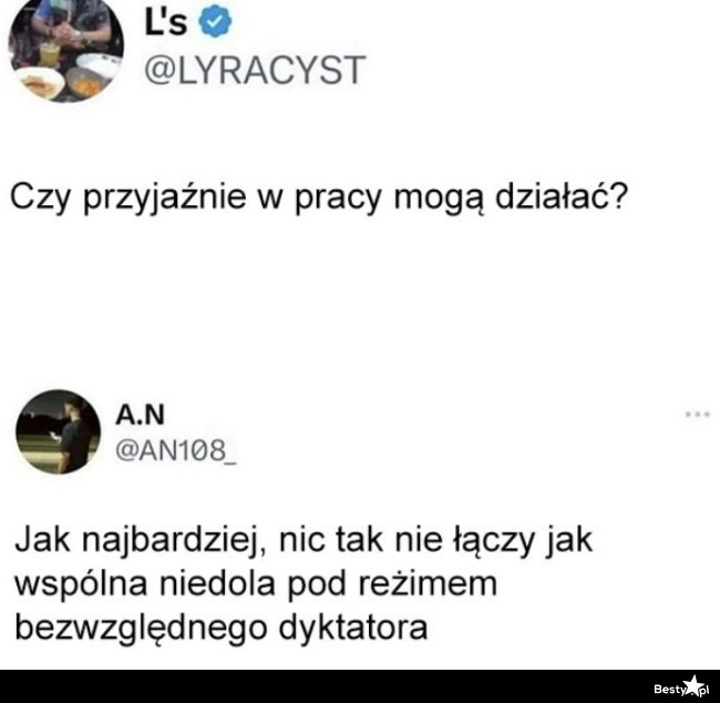 
    Przyjaźnie w pracy 