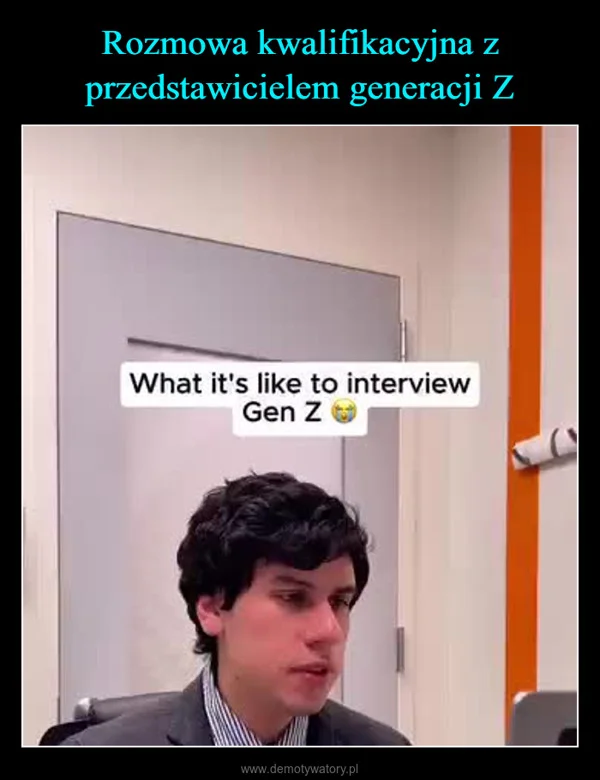 
    Rozmowa kwalifikacyjna z przedstawicielem generacji Z
