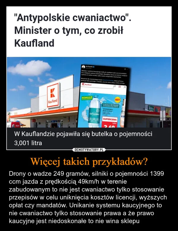 
    Więcej takich przykładów?