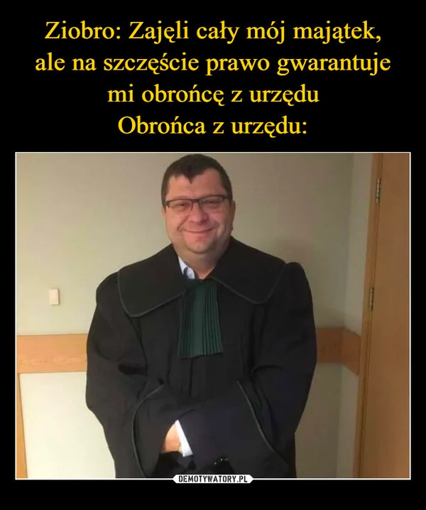 
    Ziobro: Zajęli cały mój majątek, ale na szczęście prawo gwarantuje mi obrońcę z urzędu Obrońca z urzędu: