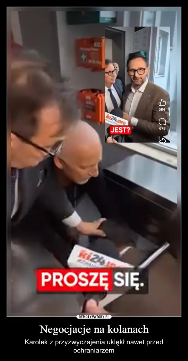 
    Negocjacje na kolanach