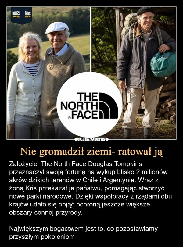 
    Nie gromadził ziemi- ratował ją
