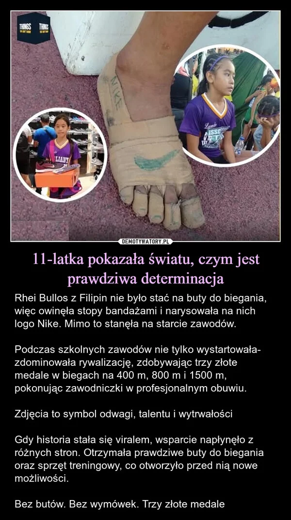 
    11-latka pokazała światu, czym jest prawdziwa determinacja