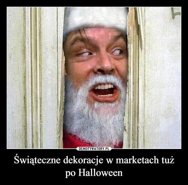 
    Świąteczne dekoracje w marketach tuż po Halloween