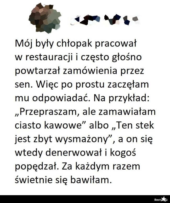 
    Gastronomiczne sny chłopaka 