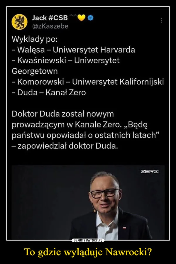 
    To gdzie wyląduje Nawrocki?