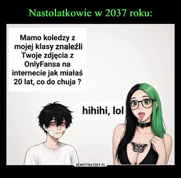 
    Nastolatkowie w 2037 roku: