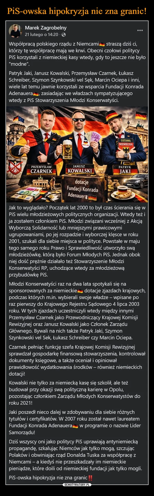 
    PiS-owska hipokryzja nie zna granic!