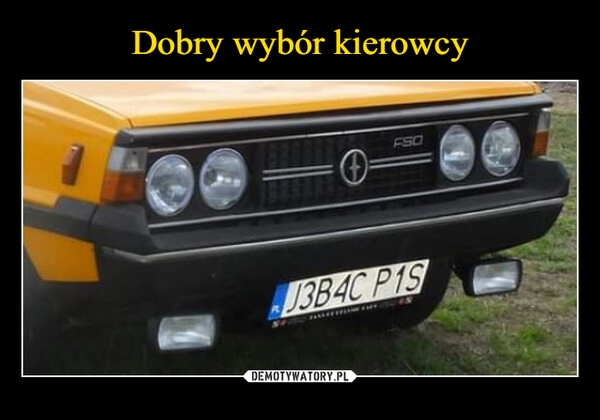 
    Dobry wybór kierowcy 