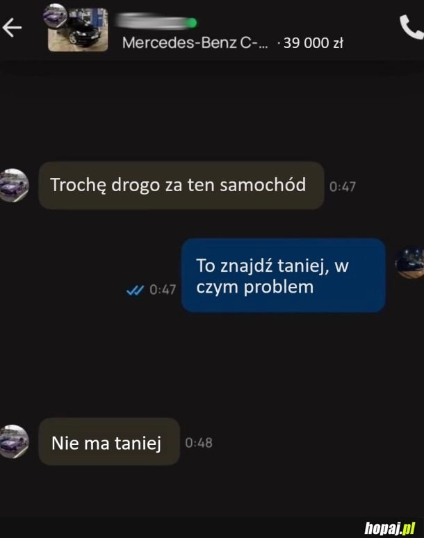 
    Za drogi samochód