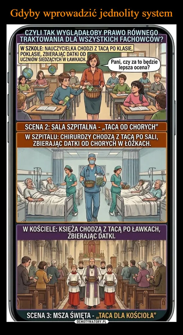 
    Gdyby wprowadzić jednolity system