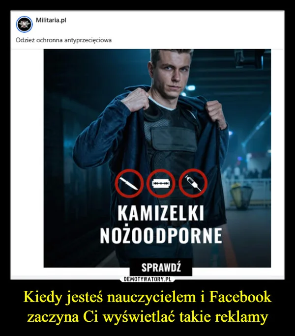 
    Kiedy jesteś nauczycielem i Facebook zaczyna Ci wyświetlać takie reklamy