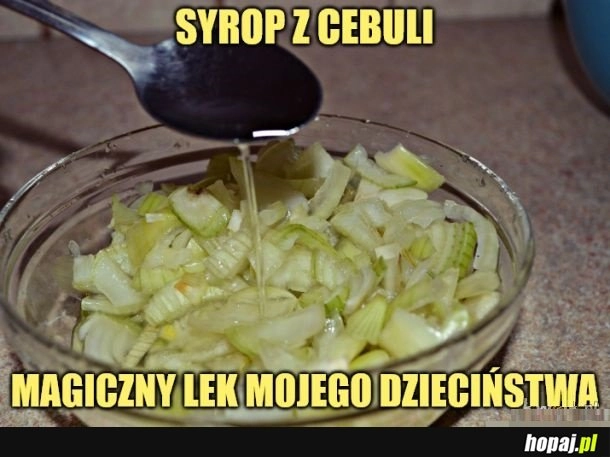 
    Syrop z cebuli.