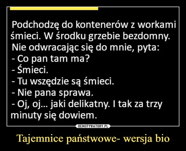 
    Tajemnice państwowe- wersja bio
