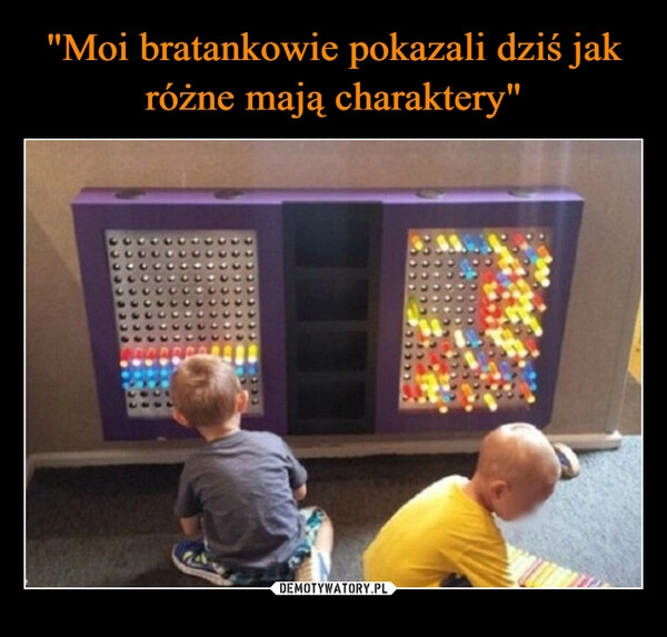 
    "Moi bratankowie pokazali dziś jak różne mają charaktery"