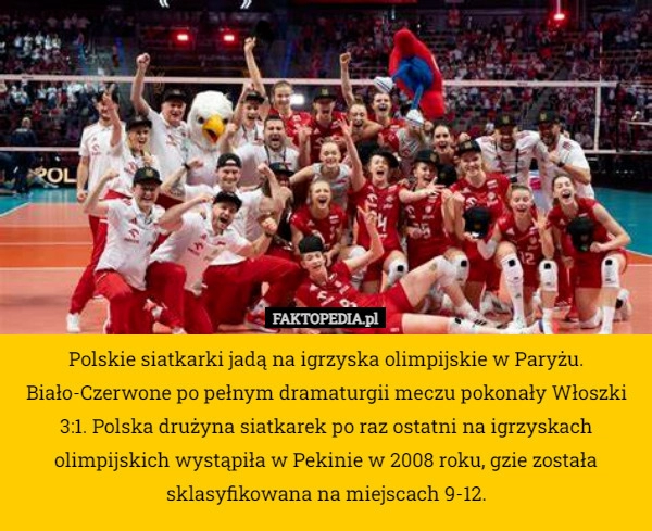 
    Polskie siatkarki jadą na igrzyska olimpijskie w Paryżu. Biało-Czerwone