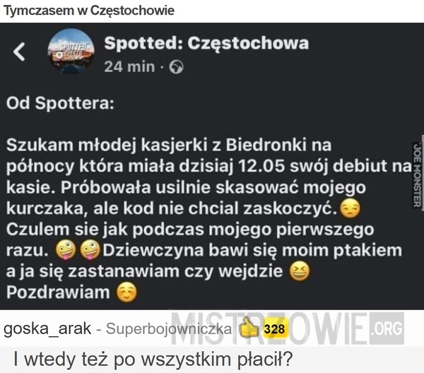 
    Tymczasem w Częstochowie