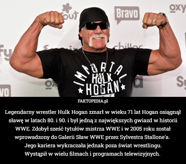 
    Legendarny wrestler Hulk Hogan zmarł w wieku 71 lat Hogan osiągnął sławę