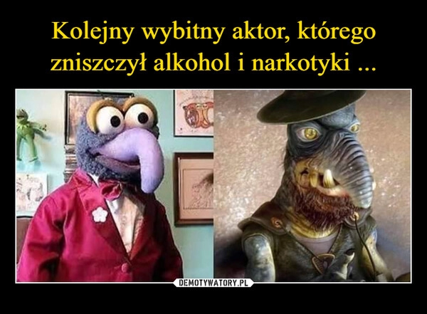 
    Kolejny wybitny aktor, którego zniszczył alkohol i narkotyki ...