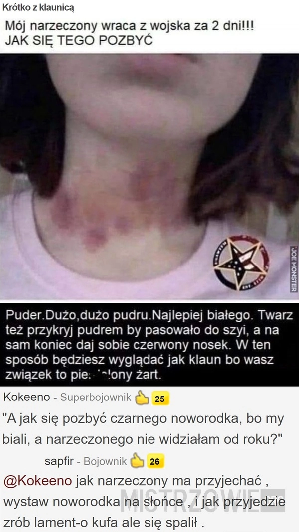 
    Krótko z klaunicą