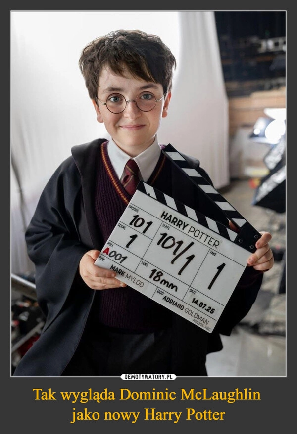 
    Tak wygląda Dominic McLaughlin 
jako nowy Harry Potter