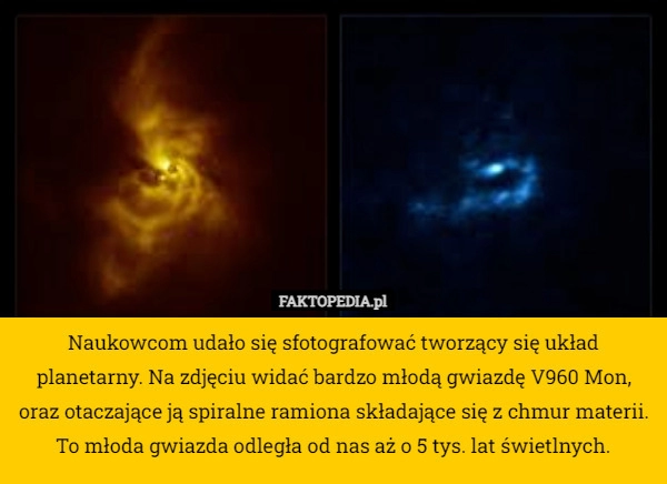 
    Naukowcom udało się sfotografować tworzący się układ planetarny. Na zdjęciu