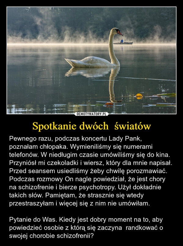 
    Spotkanie dwóch  światów