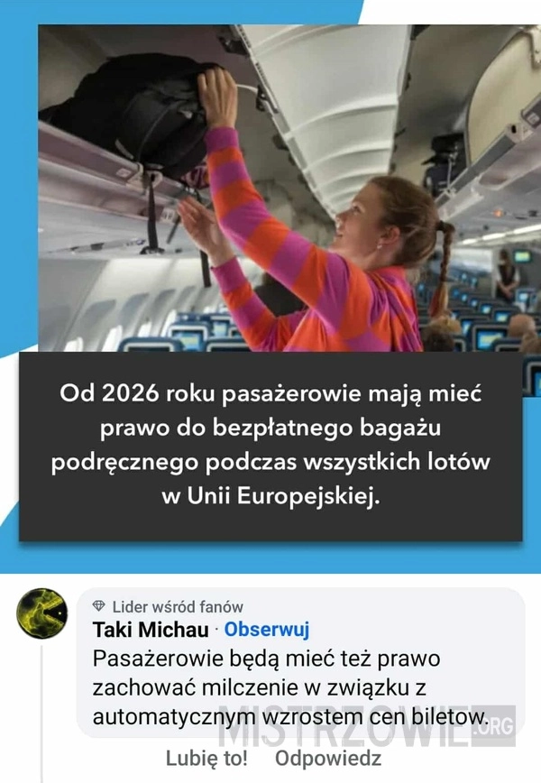 
    Bezpłatny bagaż