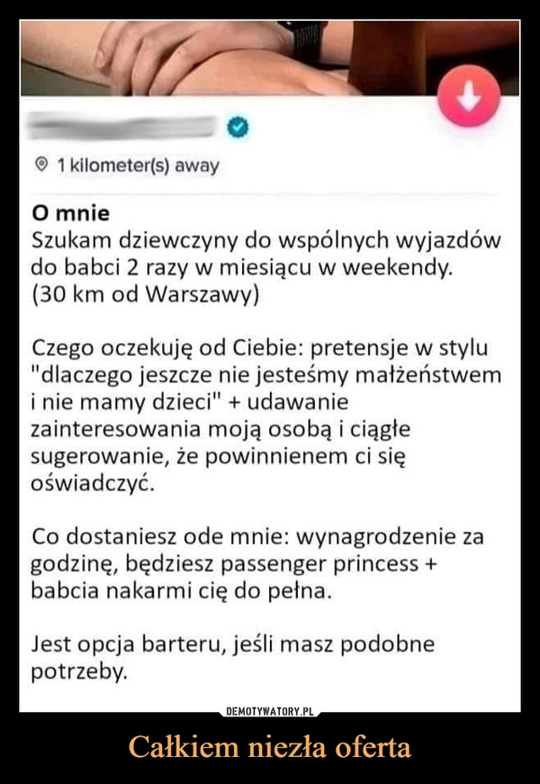 
    Całkiem niezła oferta