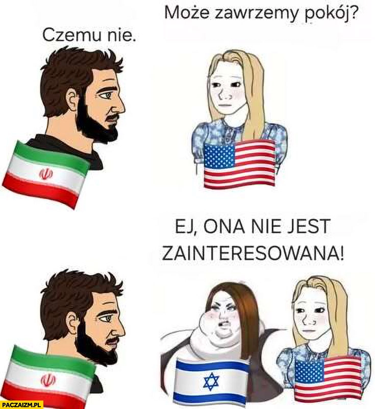 
    USA do Iranu może zawrzemy pokój, Izrael gruba ona nie jest zainteresowana