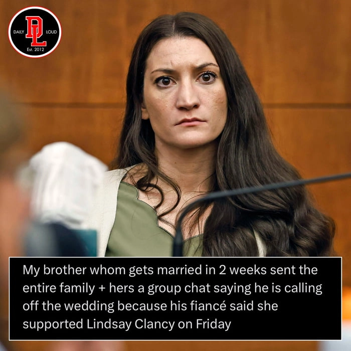 
    A man called off his wedding because his finance supported Lindsay Clancy